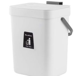 Kitchen 1.3 Gallon Counter Compost Bin Small Hanging Trash Can