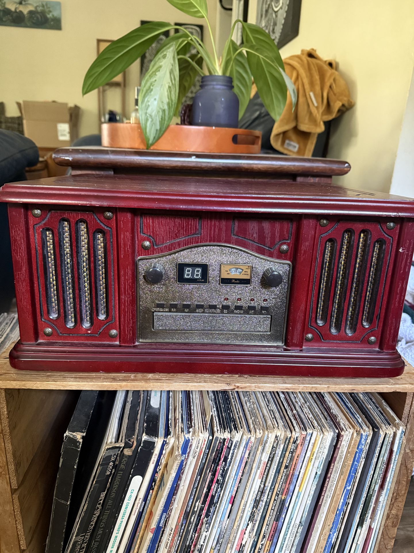 Vinyl, CD, and Radio Player