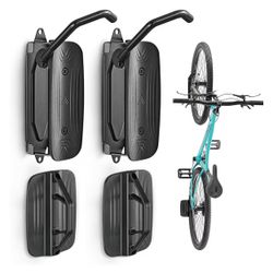 monTEK Swivel Bike Wall Mount, Bike Hangers for Garage, Space-Saving Vertical Bike Rack, Sturdy Bike Storage Rack Holds Up to 66lbs, Easy to Install,