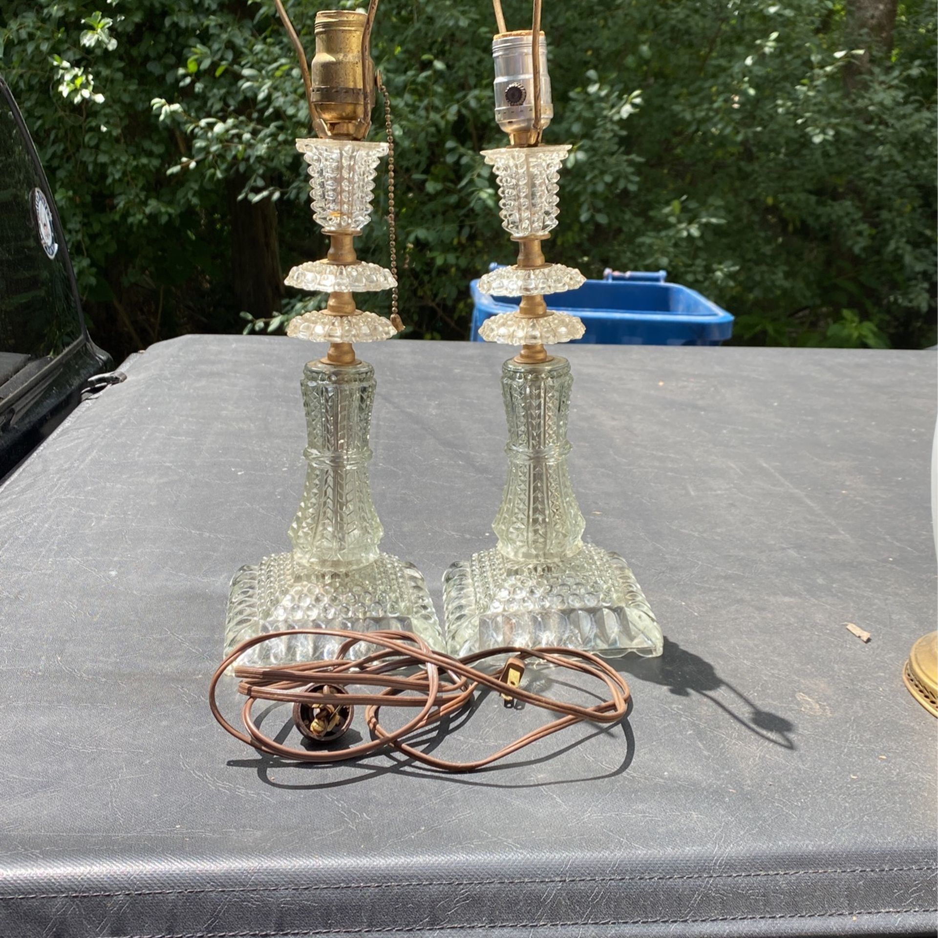Glass Lamps Vintage