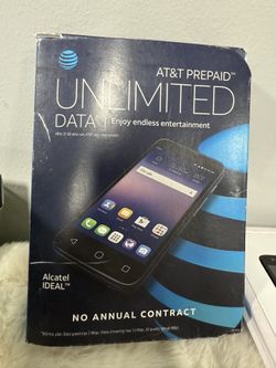 At&t Go Phone ALCATEL Ideal 4G TCT 8GB Slate - Blue