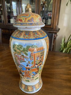 Antique Style Japanese Vase