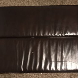 Brown Leather Bench/Pull Out Couch!!!. 