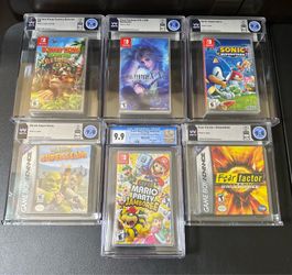Slabbed SEALED Video Game Lot OF 6 SLABS