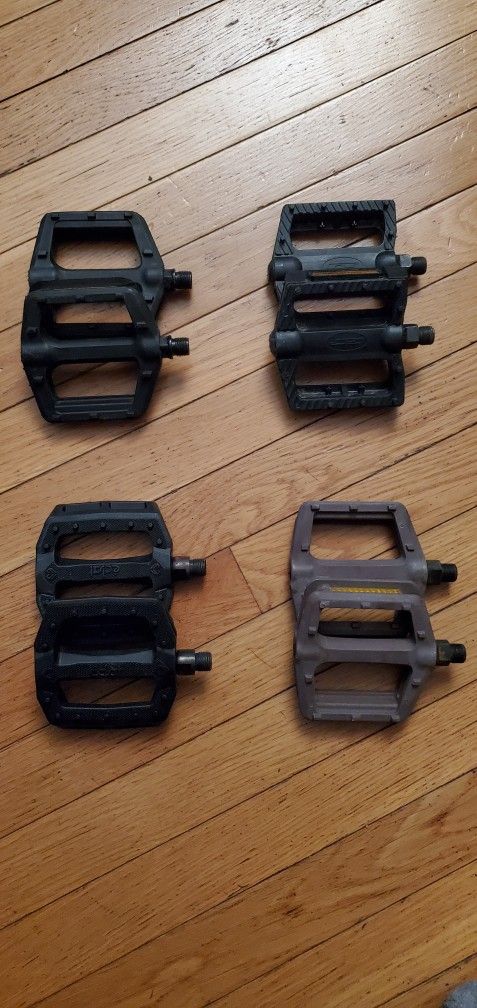 Bike Pedals BMX Mountain MtB Hybrid Bicycle Flat 