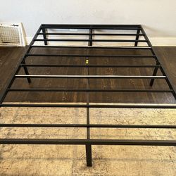 14 Inch Tall Bed No Box Spring Needed,Queen Size Bed with Heavy Duty Strong Support Slats,