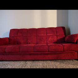 Red Futon Couch
