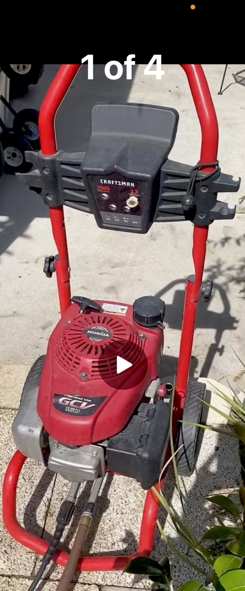 HONDA / Craftsman Pressure Washer 2800 psi STARTS EASY RUNS GREAT w ...