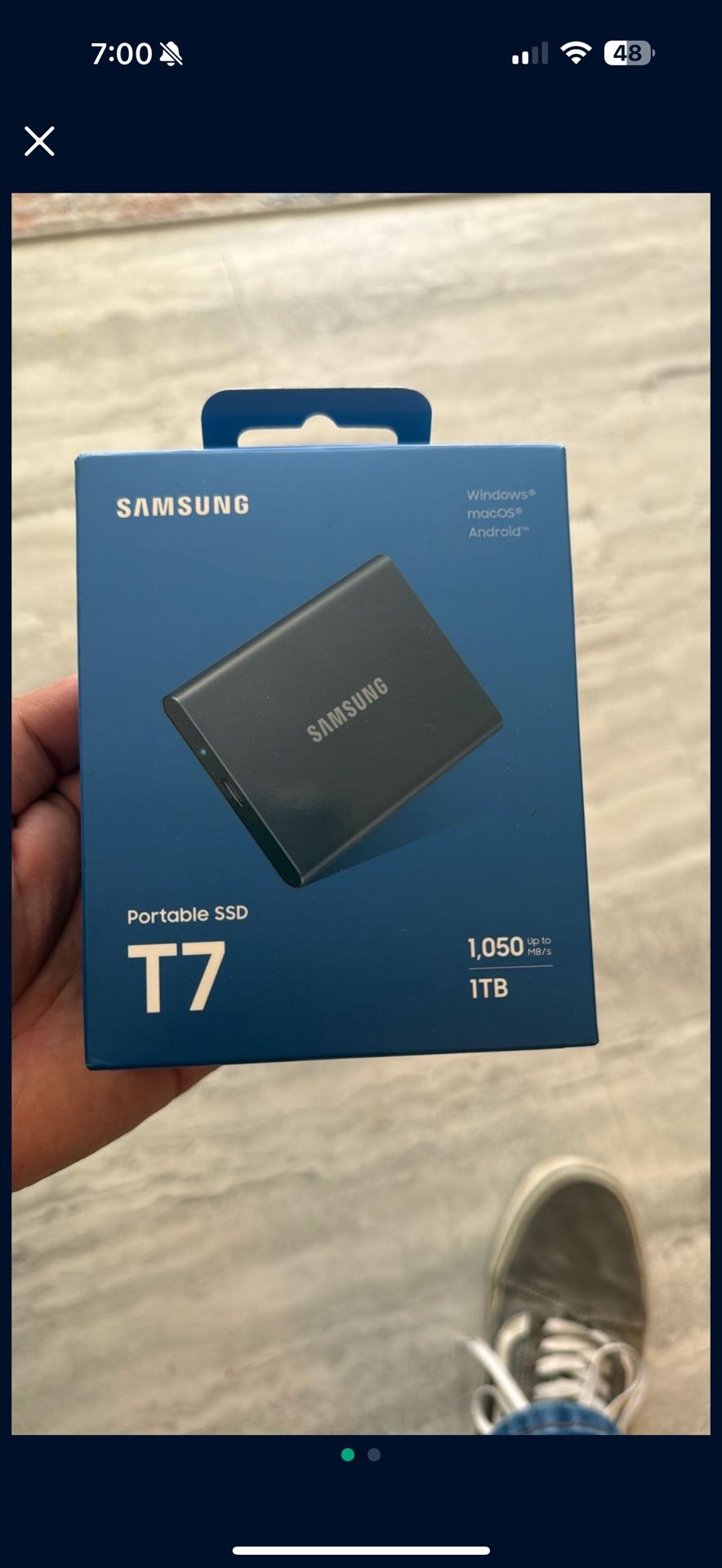 1tb Portable SSD Samsung Brand New