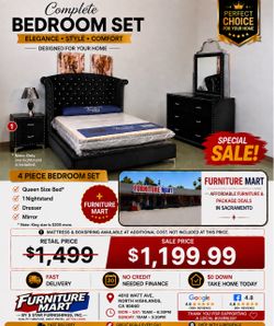 🔥Flash Deal🔥 Brand New 4pc Queen Bedroom Set