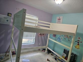 White Loft bed