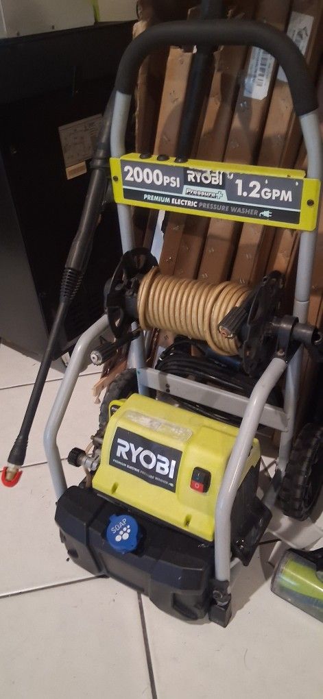 Ryobi 2000psi plugin 🔌 electric portable pressure washer boat car wash driveway
