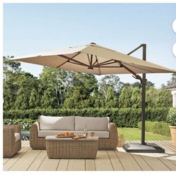 Members Mark 10’ x 10’ Cantilever outdoor umbrella