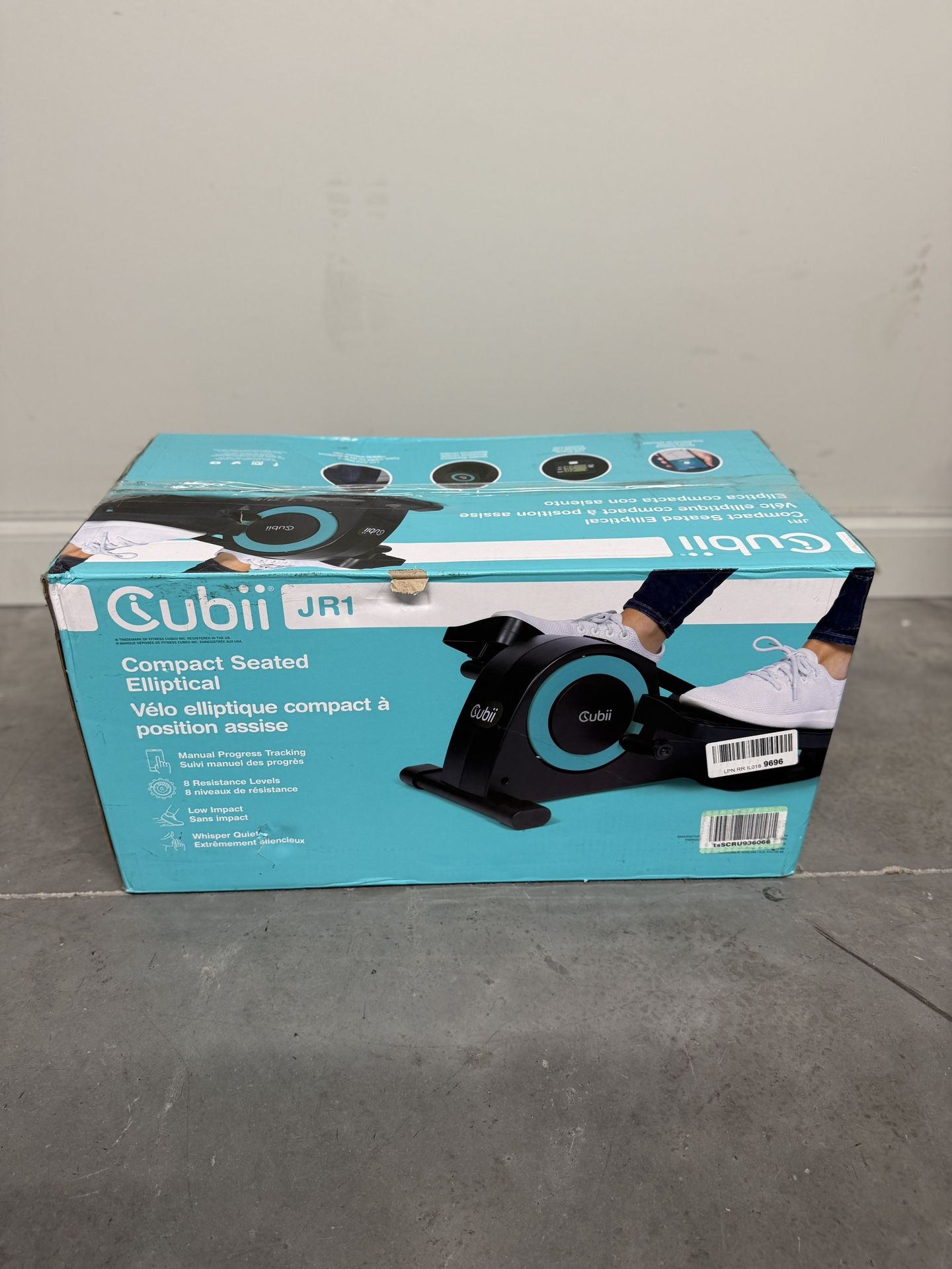 Cubii JR1, Under Desk Elliptical, Bike Pedal Exerciser, Seated