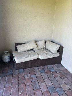 Outdoor couch needs cleaning