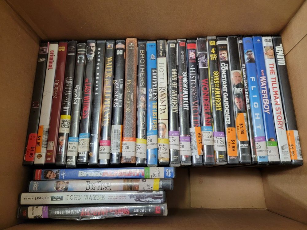 45 DVDs.  All Previously Owned 