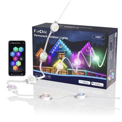 Permanent Outdoor Lights, 100ft RGBICWWPW Christmas Lights with 72 Triple-LED, IP67 Waterproof