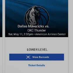Dallas Mavericks vs OKC Thunder Game 3 Home Game 1 Sec 119  just $250/each