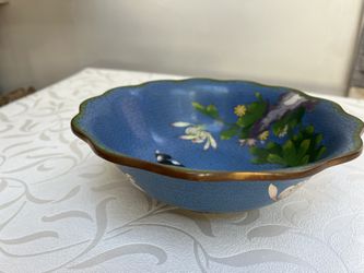 Vintage Chinese Cloisonné Enameled Bowl