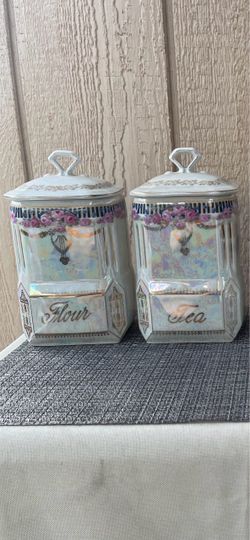 Flour and Tea Canisters( sold as a pair) - yes available