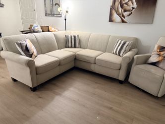 Light beige sectional