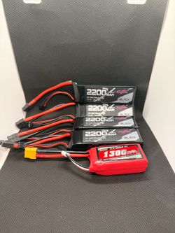 RC 2200mAh 3S Lipo Battery 11.1V 30C with XT60 Plug