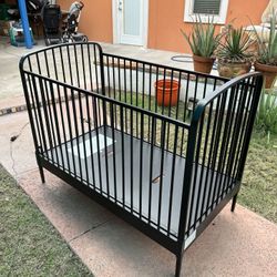 Black Metal Crib