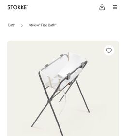 Stokke bathtub with stand and newborn insert