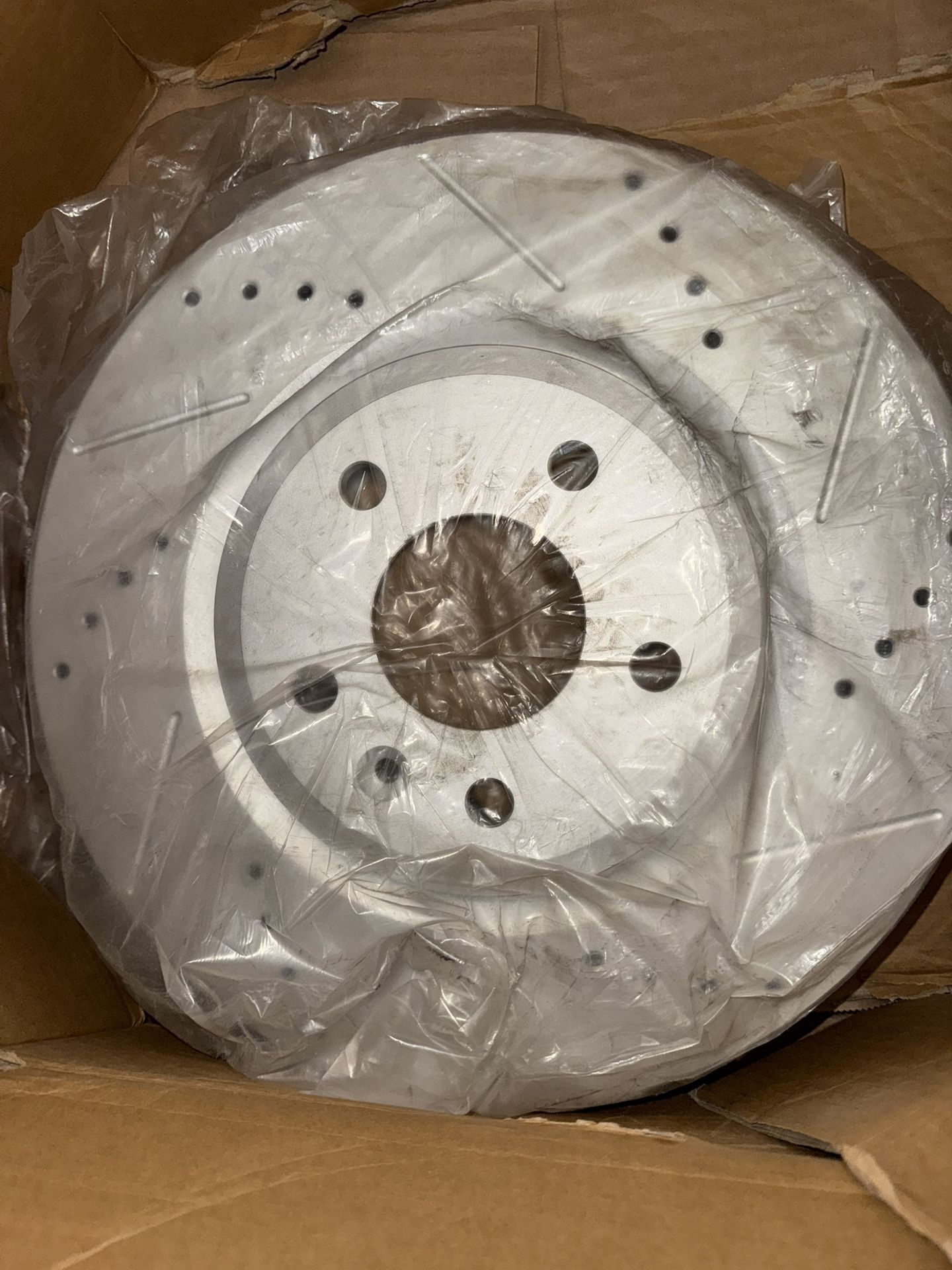 Front Brake Rotor and Pad Set with Hardware 