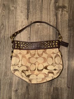 vintage Coach Signature Zoe Jacquard shoulder bag F15238