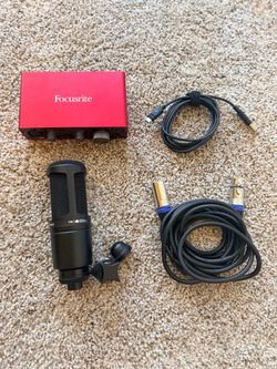 Focusrite Scarlett Solo + Audio Technica AT2020