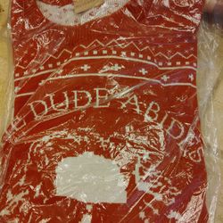 Brand new Big Lebowski ugly Christmas sweater