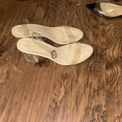 Clear Heels Woman Size 8