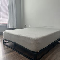 Casper memory foam Full Size Mattress and  frame 