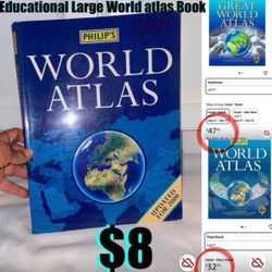 $8 like new Philip's Great World Atlas in great condition