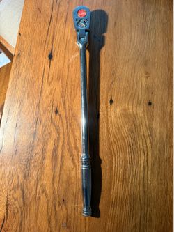 Snap On 1/2” drive swivel head long handle ratchet