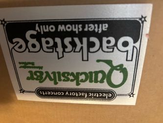 Vintage stickers Service Backstage Pass