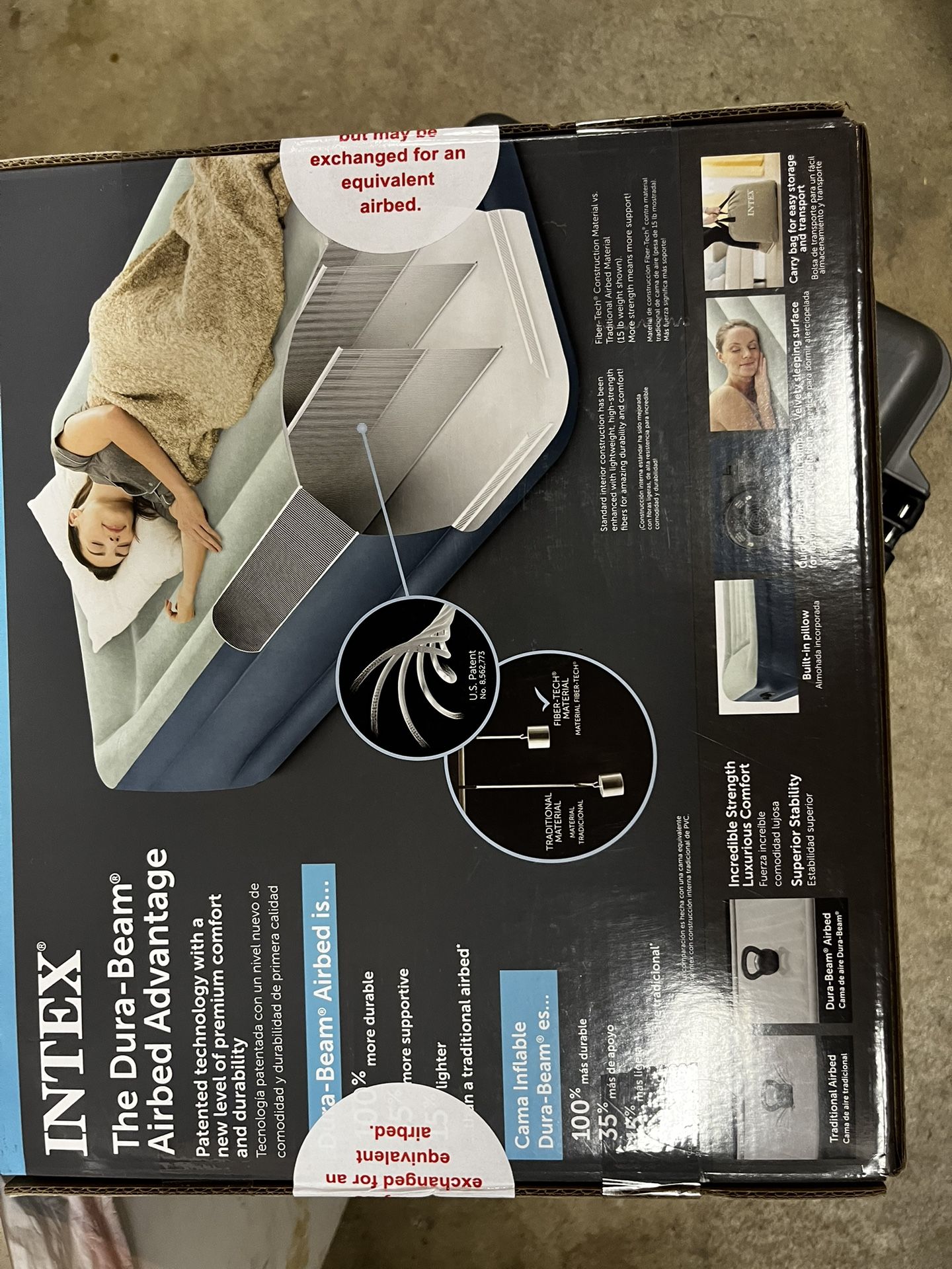 Twin Size Air Mattress, Intex 18”