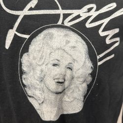 Vintage “Dolly” Long Sleeve black shirt