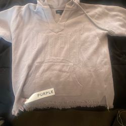 Grey Purple Brand Hoodie