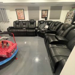 Power Reclining Couch And Love Seat