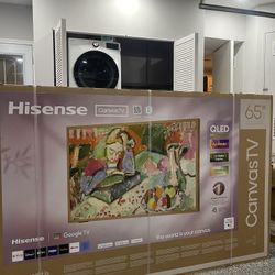 Brand New Unopened 65in Hisense CanvasTV PICKUP TODAY!