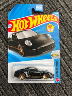 Hot Wheels Black Porsche 911 Carrera T – Brand New | Factory Fresh