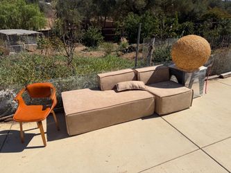 Free couch, chair and round decor ball