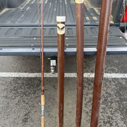 VINTAGE FENWICK ROD CASES And FENWICK MOOCHING ROD