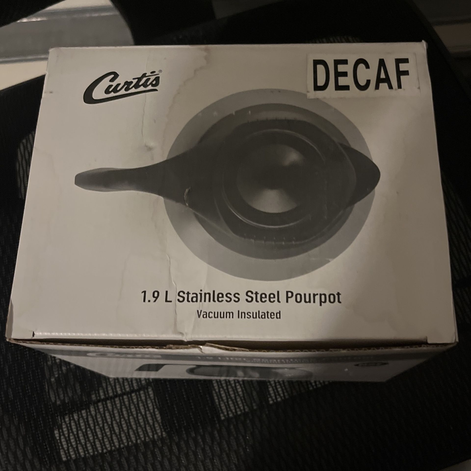 curtis 1.9 liter seamless pourpot Decaf