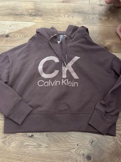 𝖢𝖺𝗅𝗏𝗂𝗇 𝖪𝗅𝖾𝗂𝗇: Women’s Cropped Logo Hoodie XS