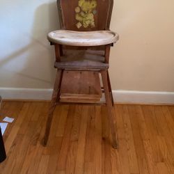 Antique Teddy Bear High Chair