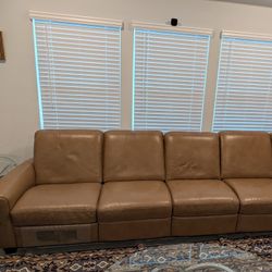 Natuzzi Leather Sectional Sofa