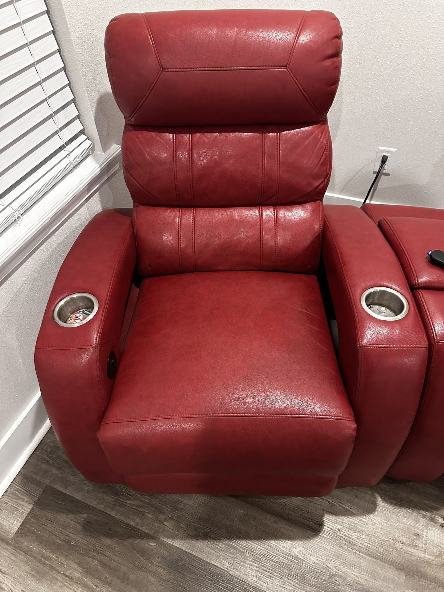 3 Power Recliners w/ USB & double cup holders